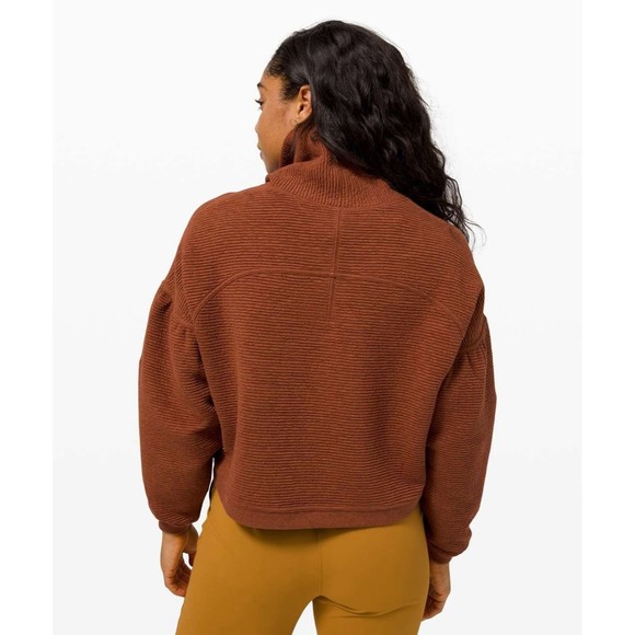 Lululemon Peaceful Moments Mock Turtleneck Pullover Sweater - Copper | Size L/XL - Picture 2 of 12